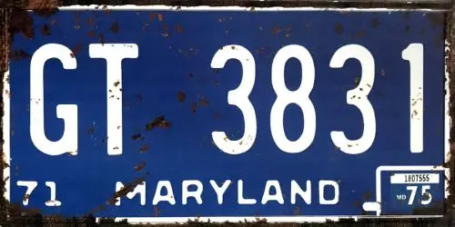 

Maryland License Plate Home Decor Wall Decor Farmhouse Decor Posters Motorcycle Garage Decor Room Decoration