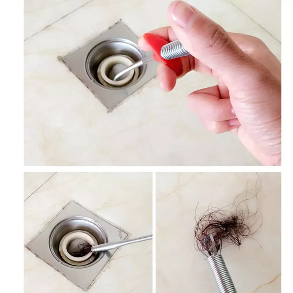 

Hot 33.4 Inch Spring Pipe Dredging Tools, Drain Snake, Drain Cleaner Sticks Clog Remover Cleaning Tools Household for Kitchen Si