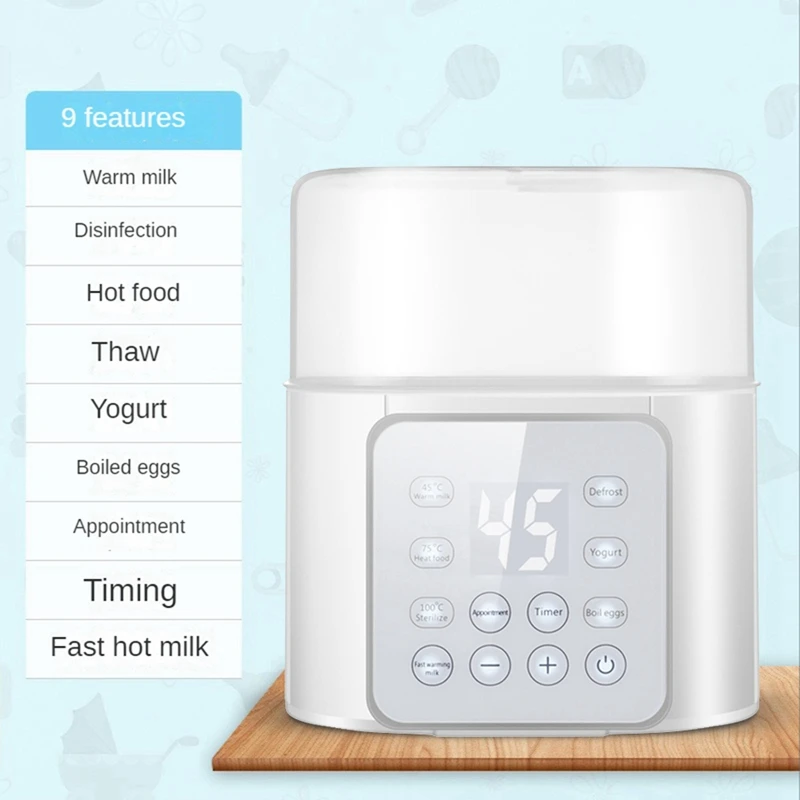 

1 PCS Baby Bottle Warmer Fast Baby Food Heater & Defrost Warmer With Timer EU Plug