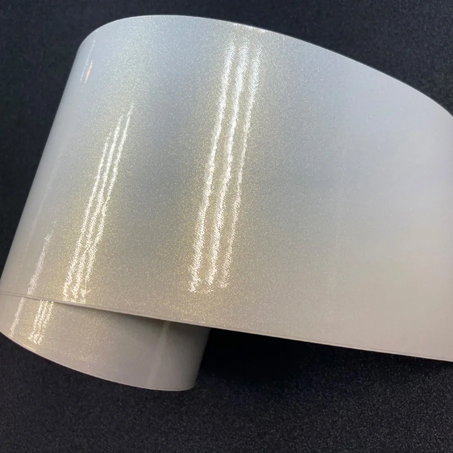 

10cm width Blue Glossy pearl white gold car Vinyl Wrap Film Vinyl Roll Self Adhesive Stickers Decals Wrapping Air Release