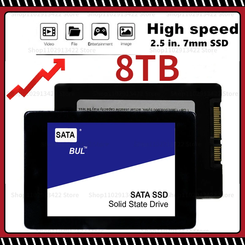 

SSD 4TB 2TB 1TB Hard drive disk sata3 2.5inch ssd TLC 500MB/s internal Solid State Drives For Laptop PC PS5 disco duro 2023 NEW