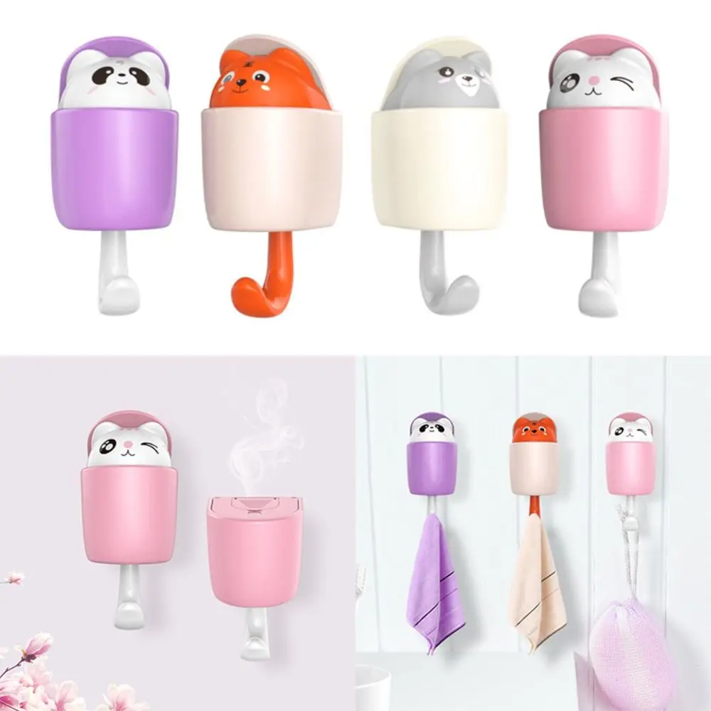 

With Aromatherapy Animal Shaped Decorative Strong Sticky Sundries Organizer Wall Hooks Key Holder Coat Hanger Hat Rack