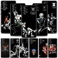 one piece phone case for samsung galaxy a72 a52 a42 a32 a22 a02s a12 a02 a51 a71 a41 a01 5g soft silicone case dark style anime