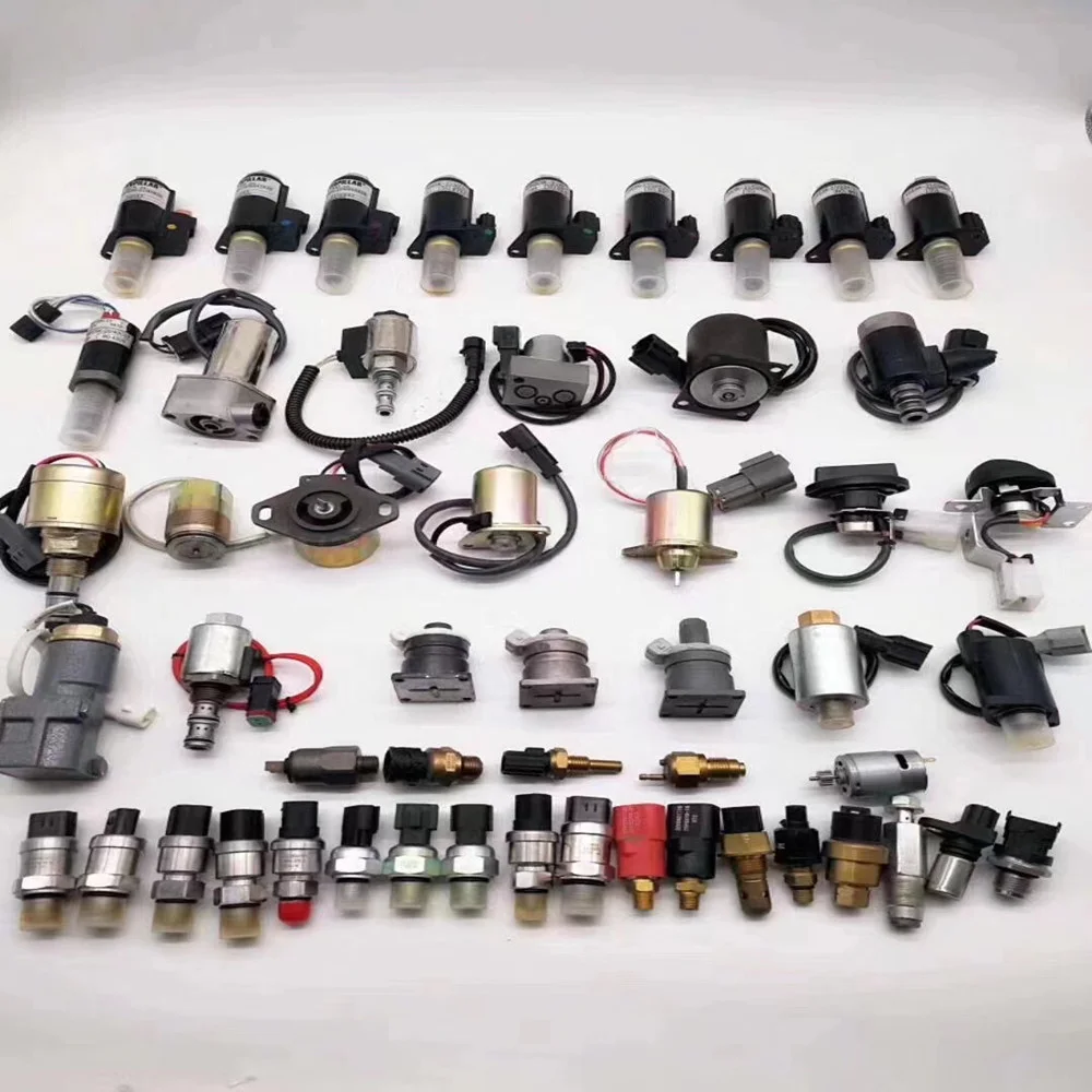 "Excavator Parts monitor Couplings Control Panels Engine Kits Solenoid