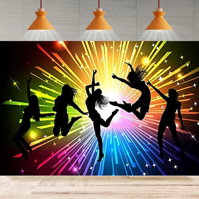 Роскошный фон для студийной фотосъемки концертов танцев сцены прожектора