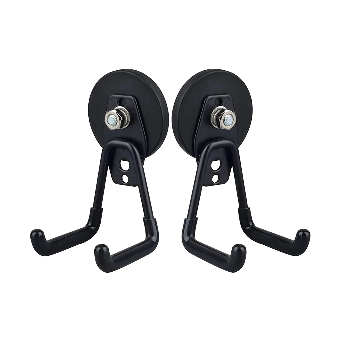 

Strong Magnetic Hooks,2 Pack Heavy Duty Storage Utility Magnet Hooks with Anti-Slip Coating for Indoor &Outdoor Hanging