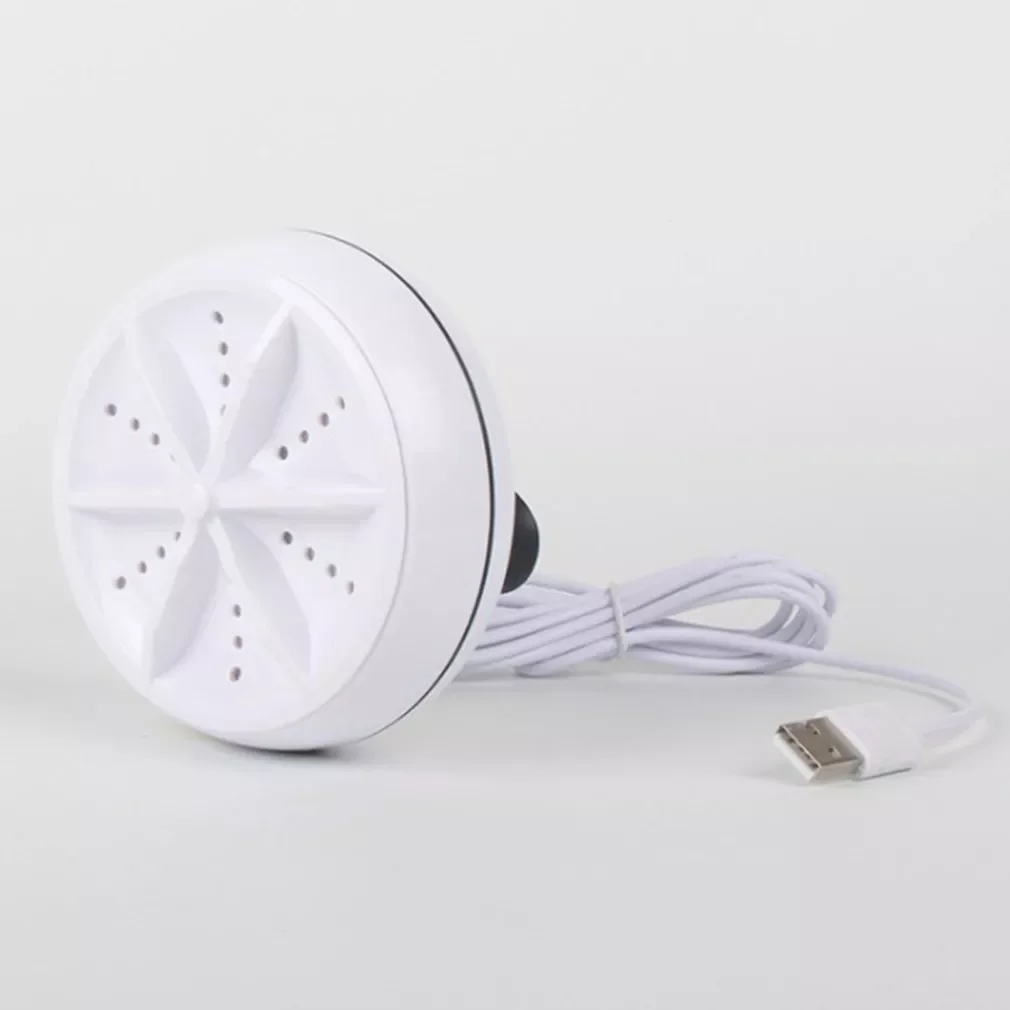 

Mini Ultrasonic Washing Machine Portable Turbo Personal Rotating Washer Convenient Travel Home Business Travel USB