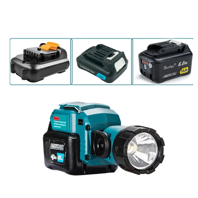 Портативный Точечный светильник Makita для Dewalt фонарик DCL510 10 8 В 12 рабочий с