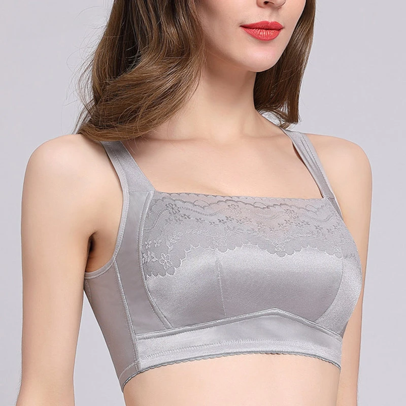 

Bra for Women Wireless Healthy Anti-glare Full Cup Tube Top Bra Underwear Sexy Beautiful Back Gathered Female Summer Breathable