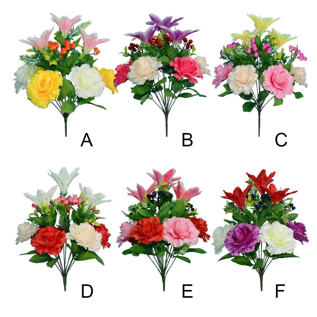 

2piece Affordable Price Beautiful Flowers Decoration For Festivals Low Maintenance Artificial Flower Bouquet Decorations