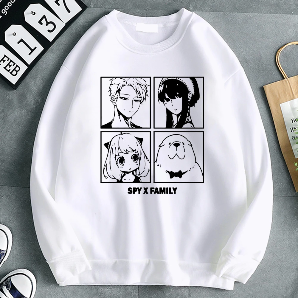 

Spy X Family Art Anya - - Manga Mens Clothing Fleece Loose Hoodie Autumn Oversize Tracksuit Crewneck Pullover Male Sweatshirt