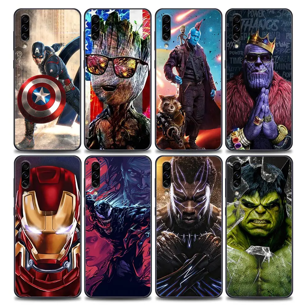 

Marvel Super heroes Avengers Case For Samsung Galaxy A50 A50s A70 A70s A30 A10 A20 A40 A80 A90 A7 A9 2018 Soft Phone Cover Cases