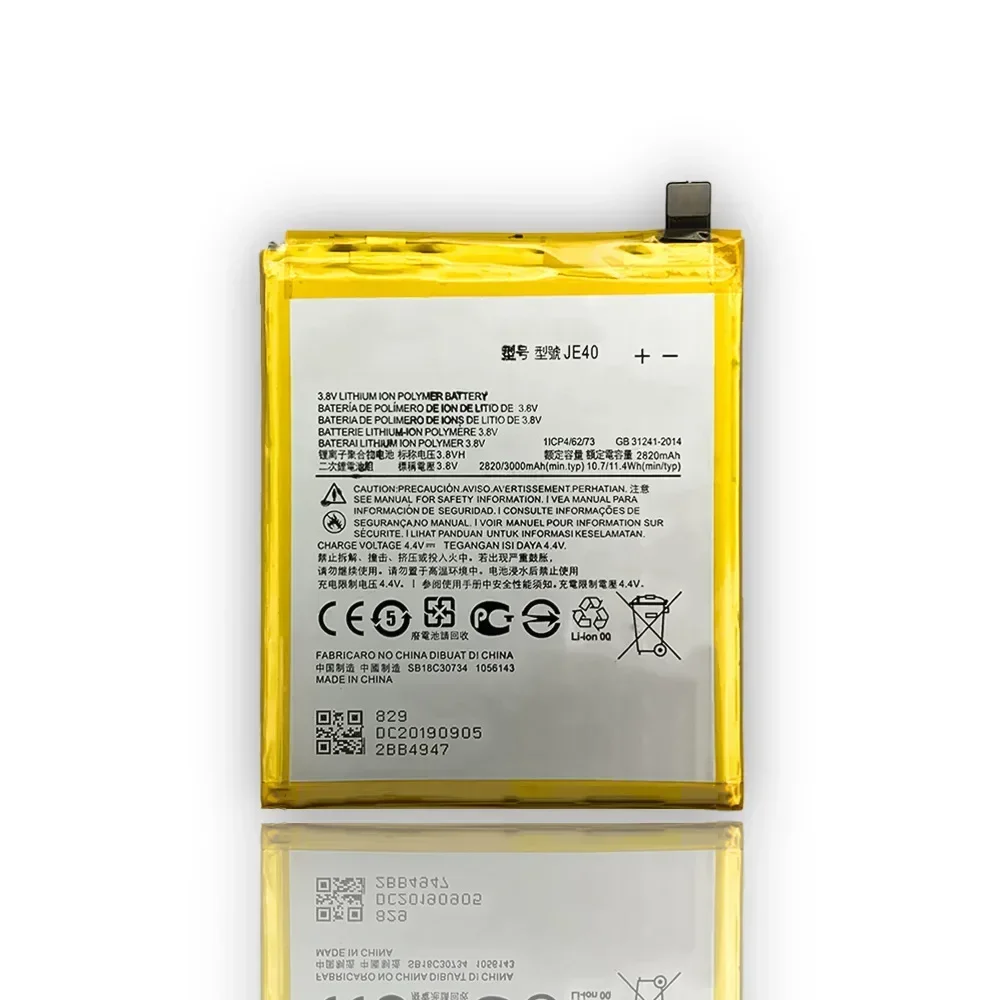 Фото Сменный аккумулятор JE40 для Motorola Moto Z3, Moto G7 Play, P30 Play, XT1962-4, XT1952-5, XT1952-4, XT1952-DL, 3000 мАч, новые батареи №3