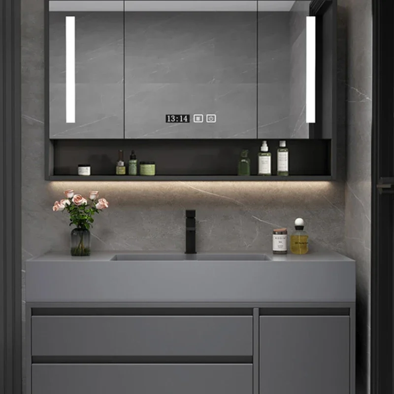 Шкафчик для хранения вещей шкаф ванной комнаты мебель современная полка