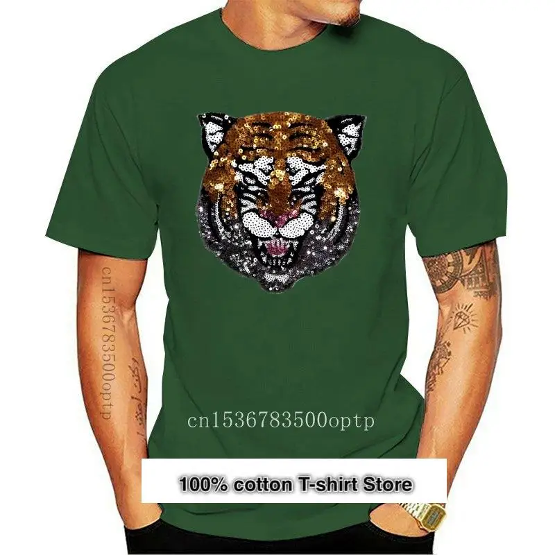 

Camiseta con estampado de tigre ciego para hombre y mujer, ropa para parte superior masculina, nueva