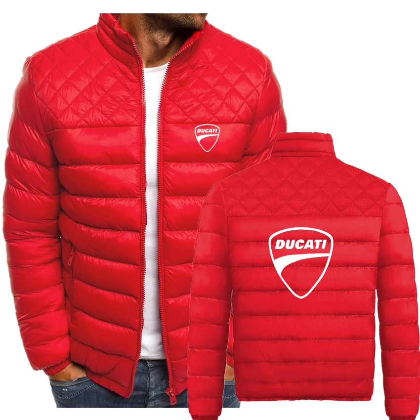 

Ducati 2022 Men's Fashion Jacket Zipper Comfortable Thickening Jacket Winter Snow Warm Classic Style Men's Jacket Stand Collar