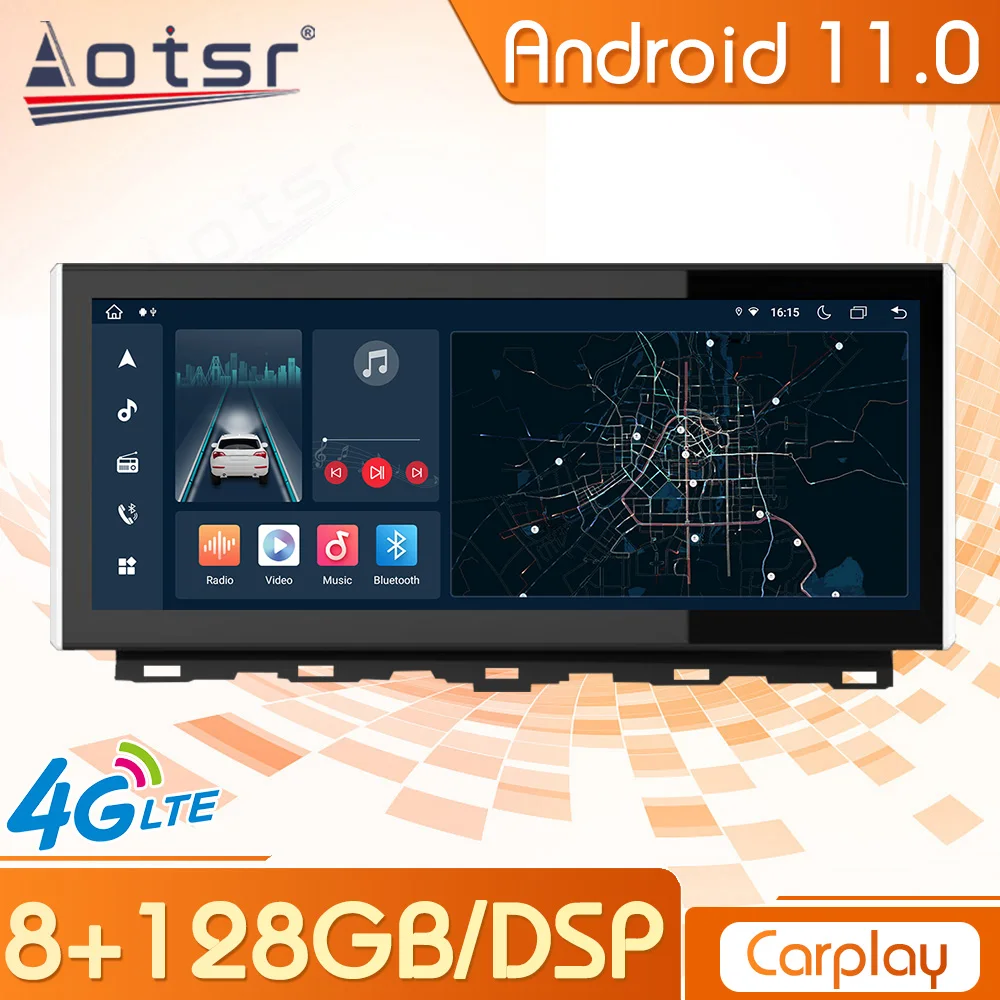 Автомагнитола на Android 11 с Bluetooth для Haval H6 2018 2019 2020 2021 аудио воспроизведение видео