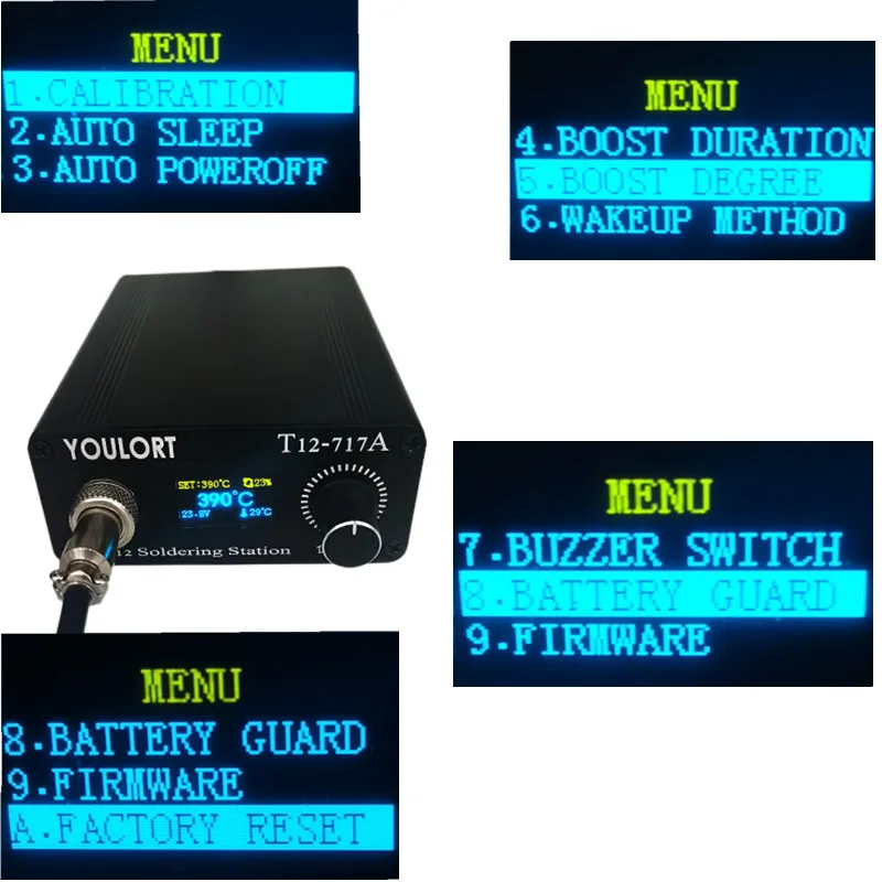 Цифровой паяльник YOULORT T12 OLED нагревательная паяльная станция электронный