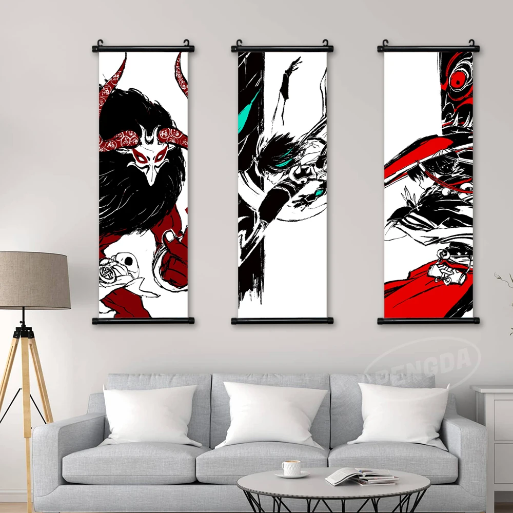 

Canvas Anime Noelle Morax Wall Artwork Painting Genshin Impact Hanging Scrolls Print Modern Picture Home Poster Room Decoration