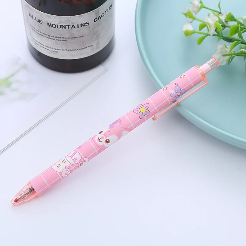 6pcs Kawaii Press Gel Pen Stationery School Supplies Cute Water-based Office Signature For Writting Creative Wholesale Pens - купить по