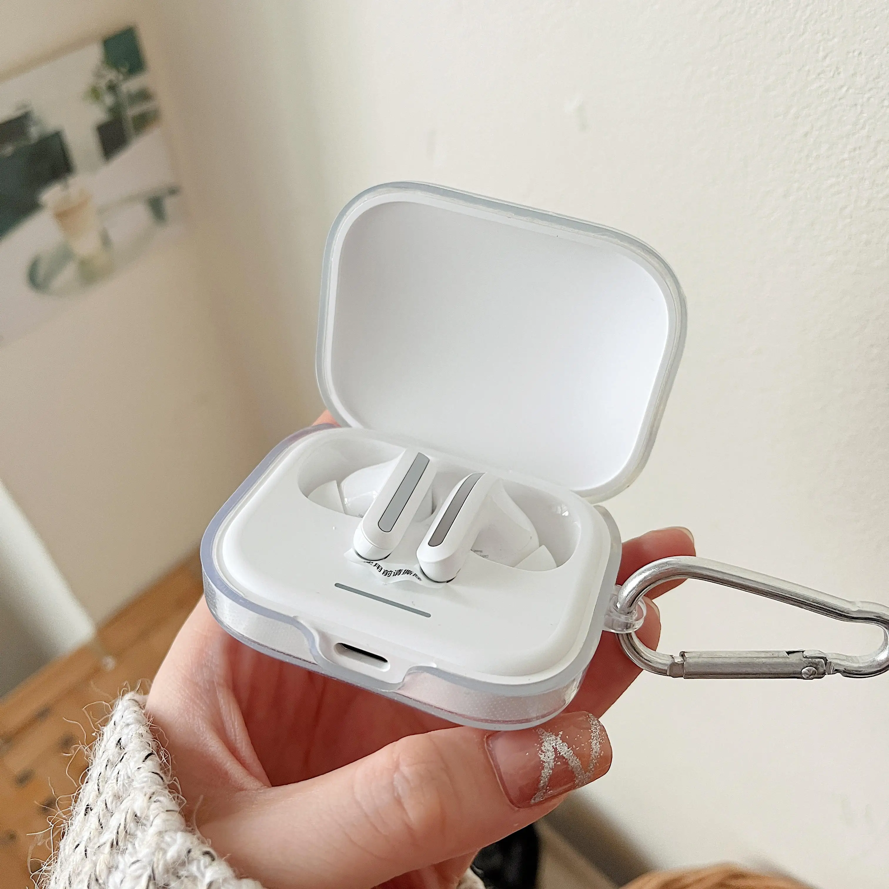 1 Шт. Защитный Чехол Для Redmi Buds 5 С Ремешком Милыми Узорами — Аксессуаров Наушников