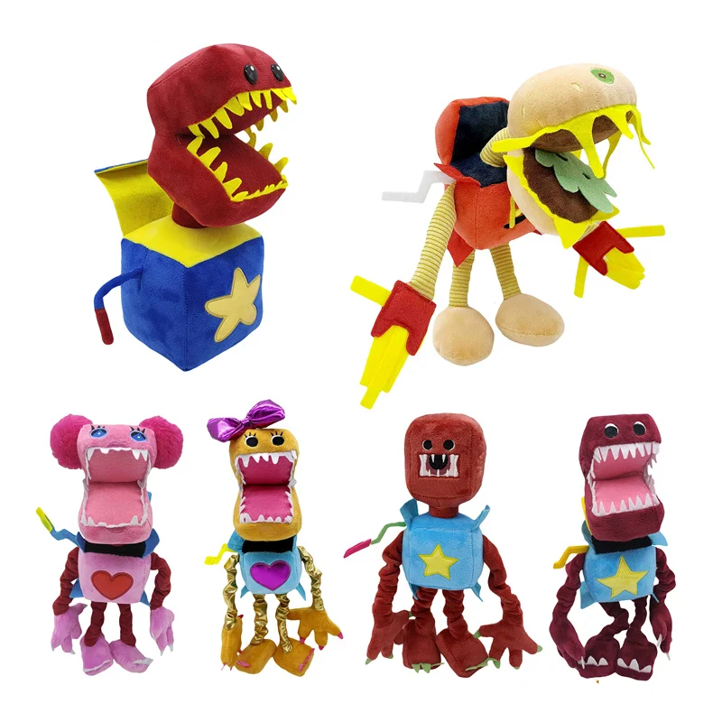 

2023 1 pcs New Boxy Boo Toy Cartoon Game Peripheral Dolls Red Robot Filled Plush Dolls Holiday Gift Collection Dolls