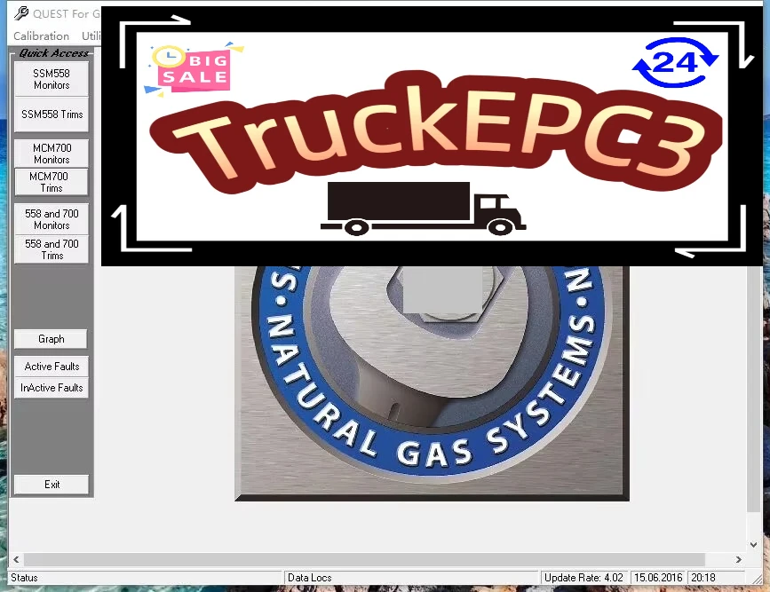 Электронный сервисный инструмент TruckEPC3 ForCummins Quantum QUEST для Gas 2.1 (art.: 3920cdc327bf2) - 3920cdc327bf2