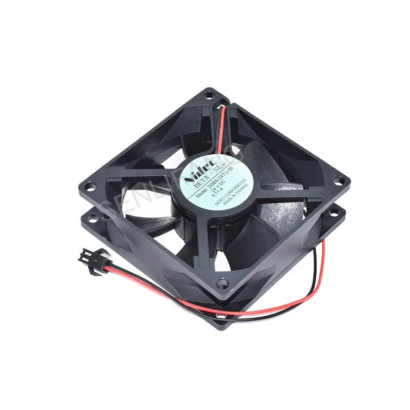 Новый охладитель для Nikon D08A-24TU 06, 80*80*25 мм, постоянный ток 24 В, 0,11 А, проверка двух линий охлаждающего вентилятора, ОК