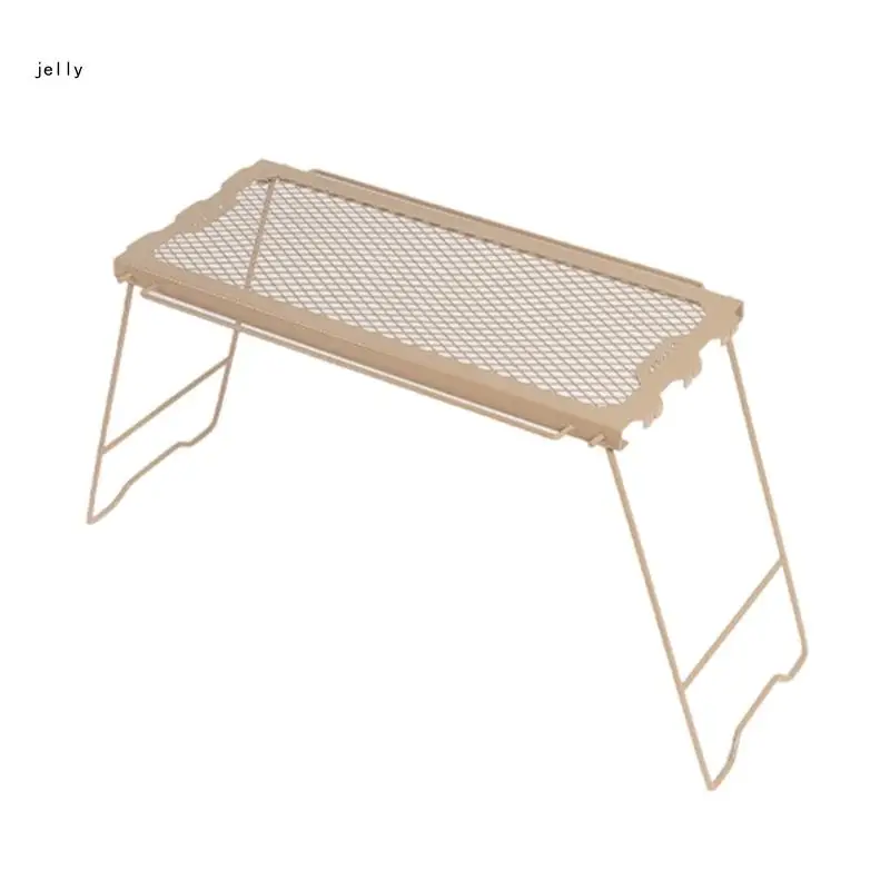 Легкий вес походные столы решетка для приготовления пищи стол Overfire складной