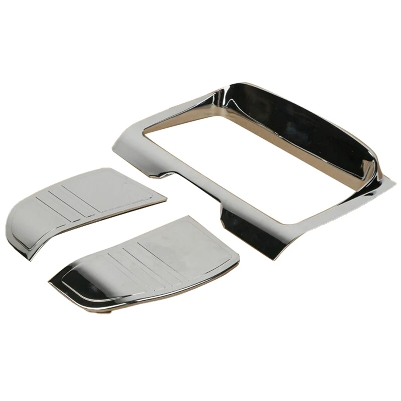 

Car Accessories Tri Line Stereo Trim Bezel Cover Dashboard Chrome Radio Trim Frame For- Touring Street Glide FLHX 14-22