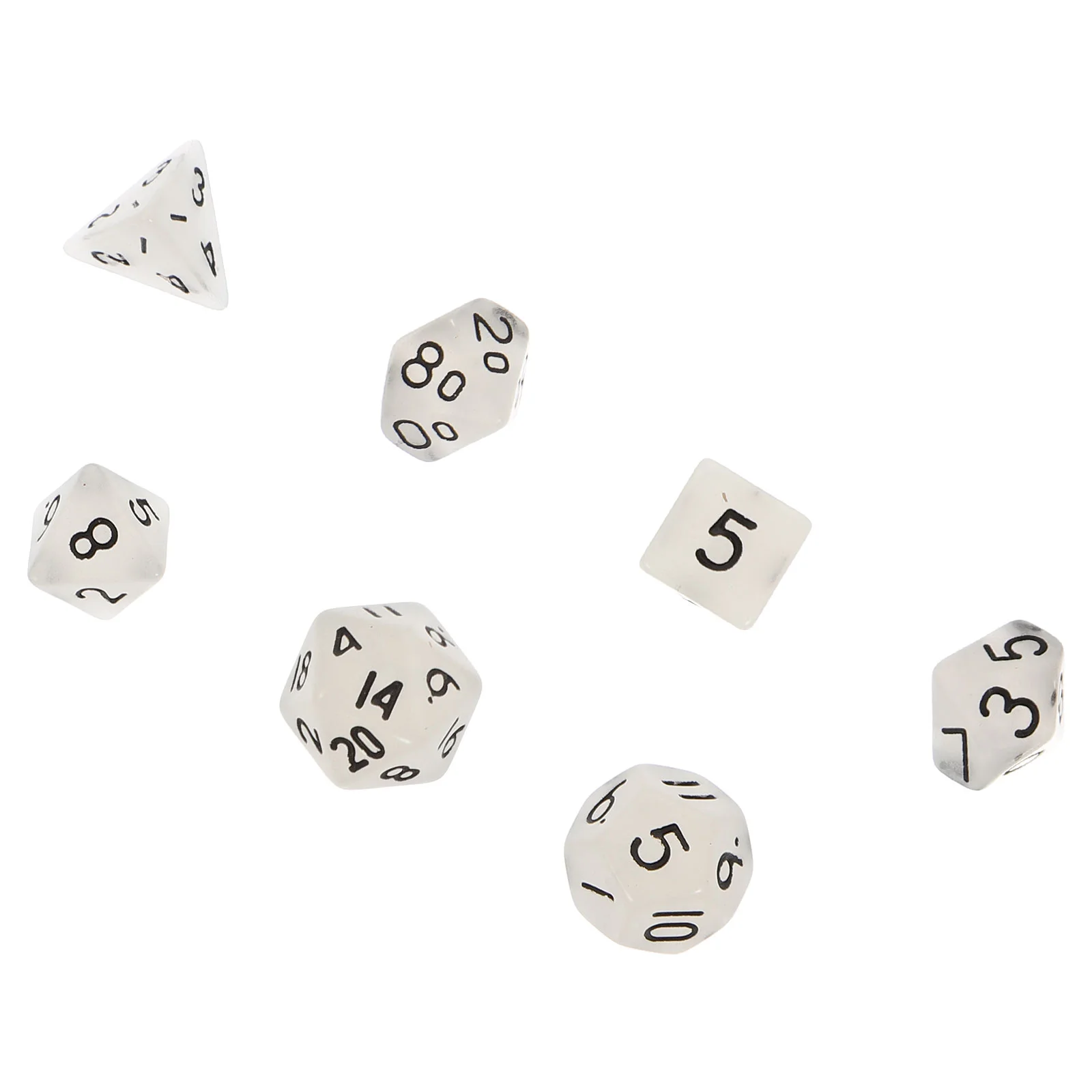 

7 шт., Детские светящиеся игральные кости