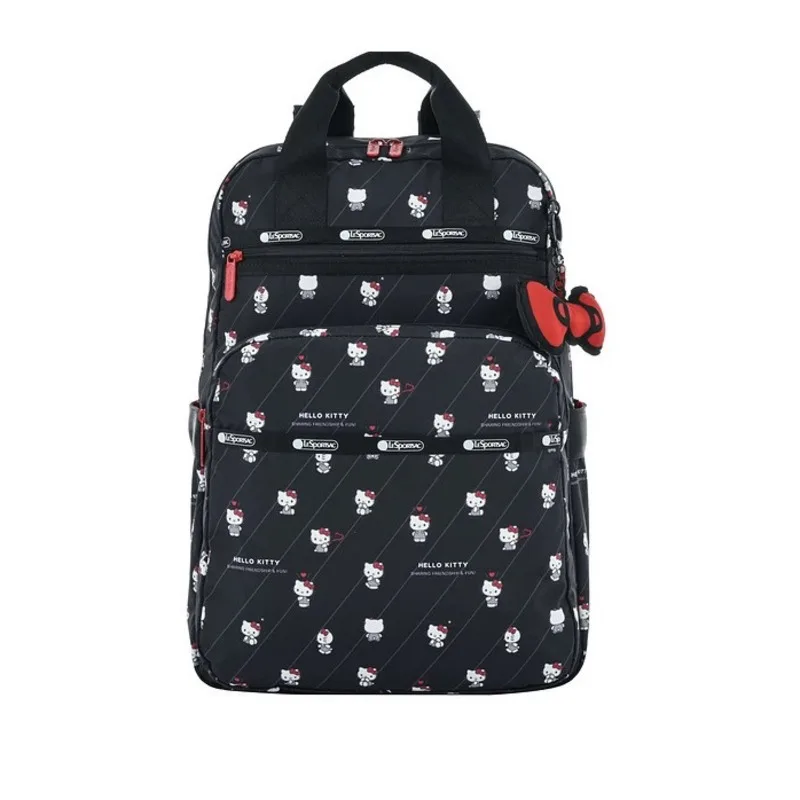 Miniso Black Hellokitty повседневные рюкзаки большой емкости сумки-тоут KT с принтом