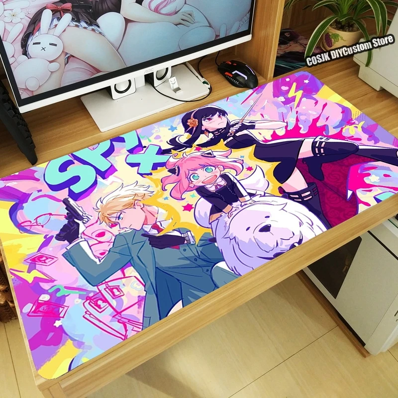 

HOT Anime SPY×FAMILY Loid Forger Anya Forger Mouse Pad Large Keyboard Desk Mat Mousepad Laptop Playmat Kawaii Gaming Accessories