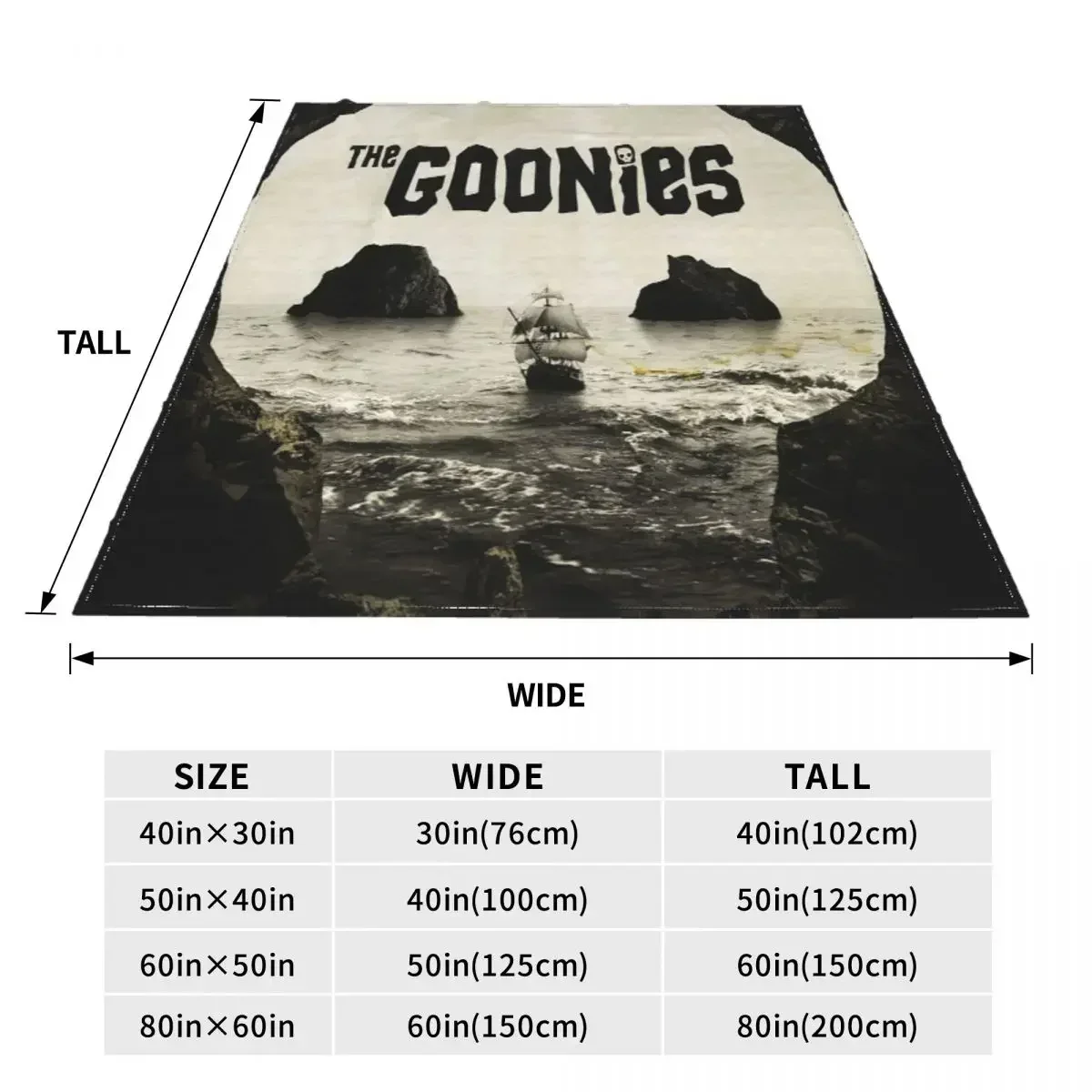 Массивное одеяло с черепом The Goonies фланелевое летнее осенне-зимнее теплое из