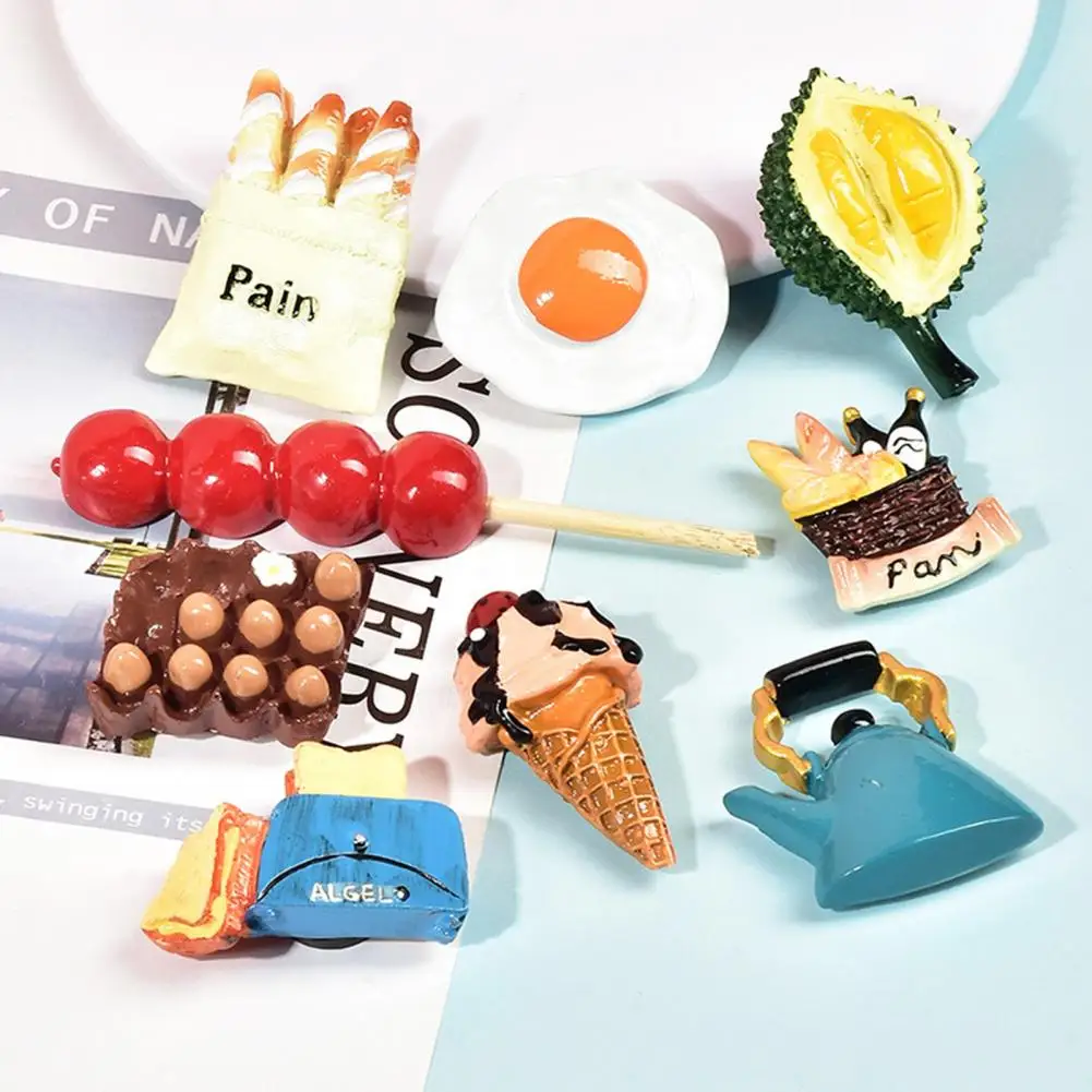 Искусственный магнит для мини-холодильника из смолы дуриан мороженое яйцо