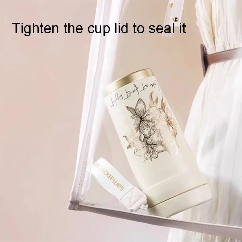 Samadoyo — внутренние стенки с серебряным титаном изолированная чашка портативная