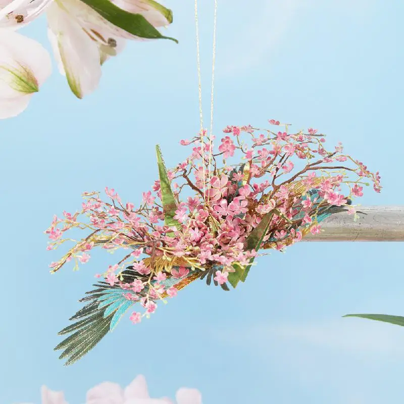 

3d Flower Paper Cranes Metal Handmade Jigsaw Toy Model Building Kit Diy Laser Cut Jigsaw Puzzle Adult Children Educational Gift