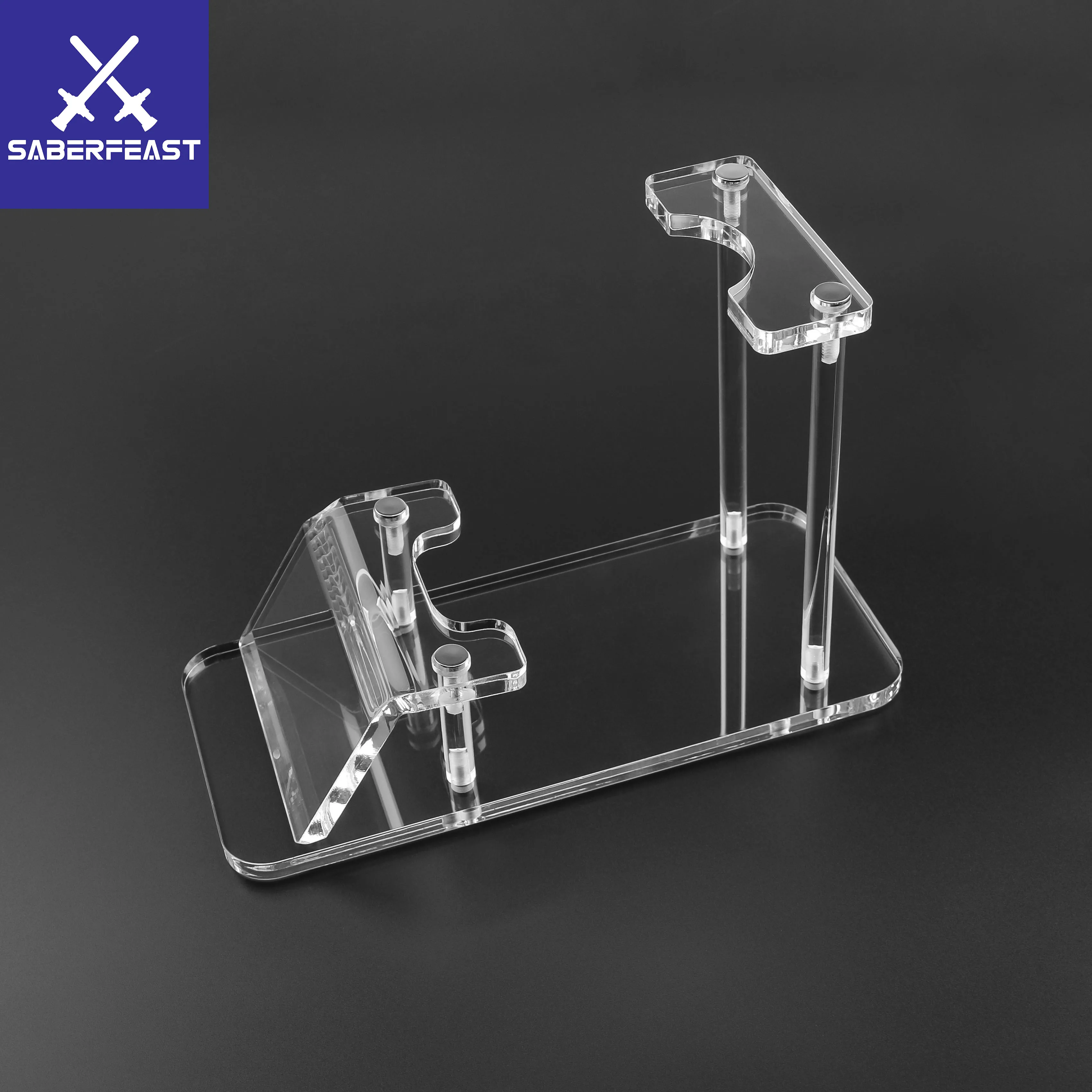 

Lightsaber Stand Display Rack Transparent Detachable Plexiglass Holder Laser Sword Parts Accessories
