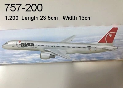 

23.5*19cm 1:200 Scale USA AIR NWA Boeing B757-200 Airlines Assmebling Airplane Model Assembled airplane model Plane DIY