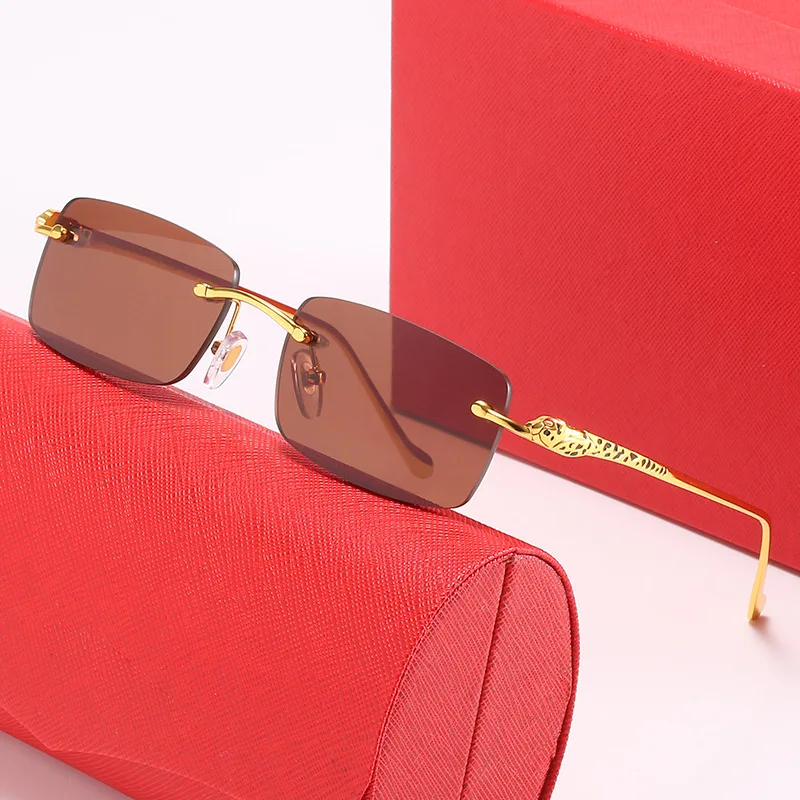 

Carter Designer Diamond Rimless Cut Sunglasses Mens Sunglasses Shades Ladies Luxury Brand Vintage Sunglasses