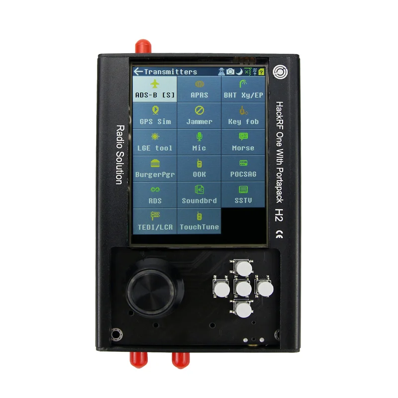 

PortaPack H2 + HackRF One + Antennas + Data Cable SDR 1MHz-6GHz Assembly Software Defined Radio