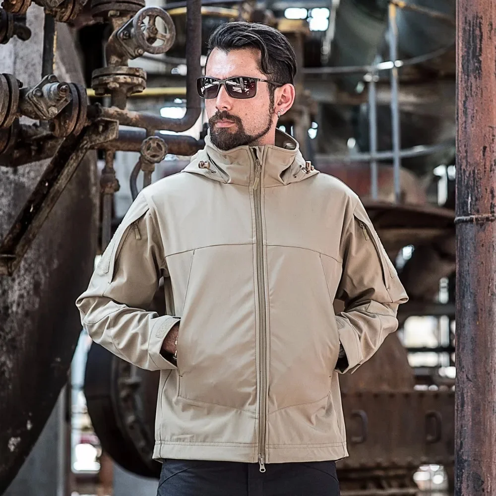 Тактическая флисовая куртка с мягкой оболочкой для мужчин Модернизированная