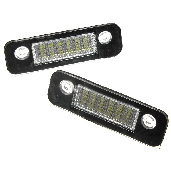 

2pcs No Error LED Car License Plate License Number Light Lamp 1332916 for Ford Fiesta Fusion Mondeo MK2