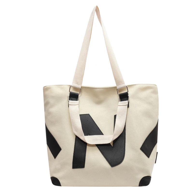 New Large Capacity Canvas Women Tote Bags Printing All-Match Casual Style High-Quality Texture Women One Shoulder Handbags