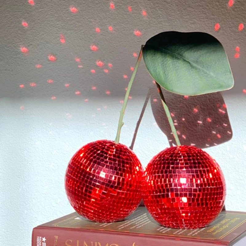 

Disco Ball Decoration Cherry Disco Ornament Kawaii Room Decor Home Decor For Living Room Modern Home Decor Bar Ktv Decoration