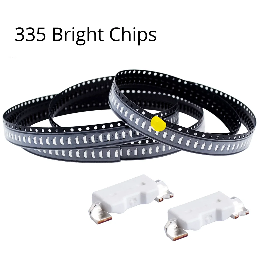 Фото 100pcs 335i Вид сбоку белый красный зеленый синий свет SMD светодиод 1800 MCD светодиодная лампа шарик №2