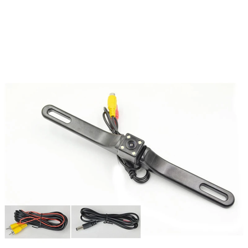 

Длинная рамка номерного знака, 4 светодиода, автомобильная камера CCD HD, система обратного видения, ночное видение, 170 градусов, цветная CMOS 600TVL ...