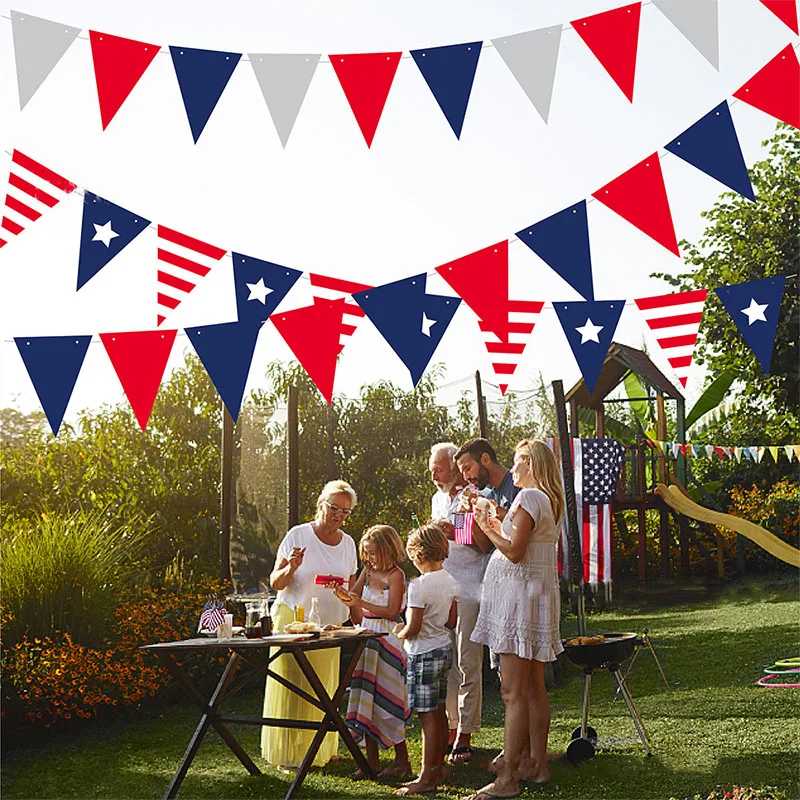 

American Independence Day Theme Party Decor Fourth of July US Independence Day Banner USA Holiday Pennant For Home Decor