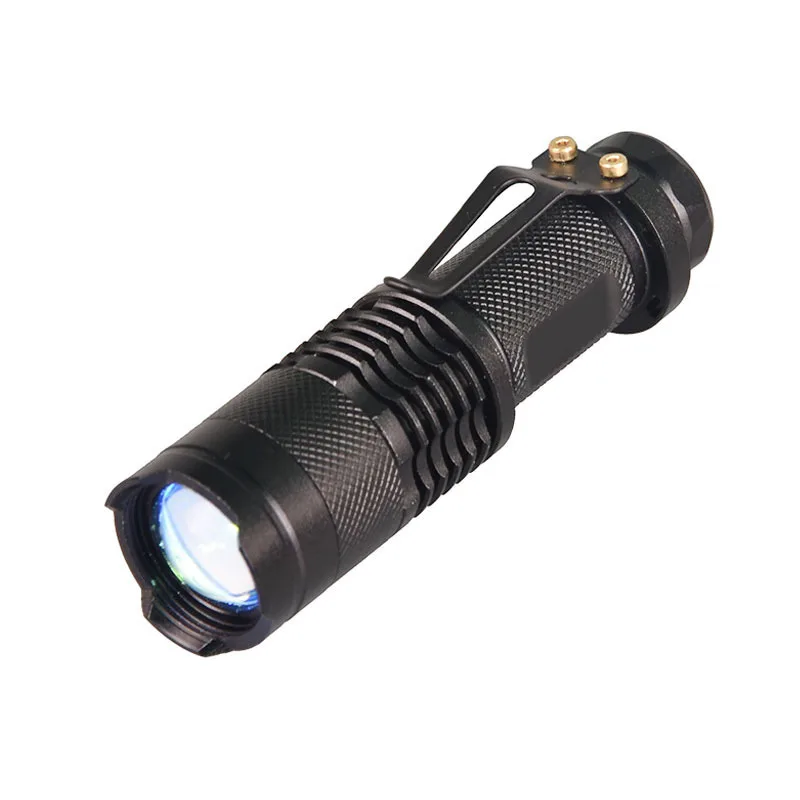

Compact LED flashlight white light 3 mode zoom portable mini flashlight light