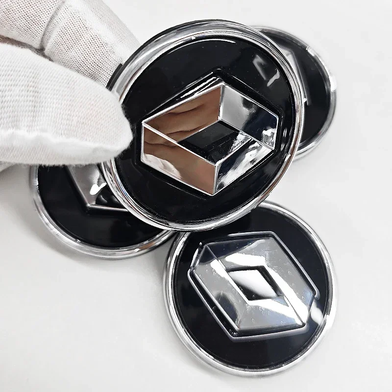 Фото Для Renault Megane 2 3 Clio 4 Trafic Captur Emblems Kangoo Zoe RS 4 шт. 57 мм, эмблемы на центральную крышку колеса, логотип на ступице, накладки на диски. №4